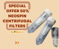 50% off NEOSPIN CENTRIFUGAL FILTERS